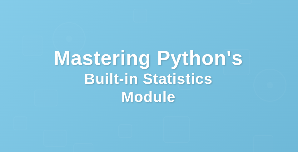 Statistics Module-banner